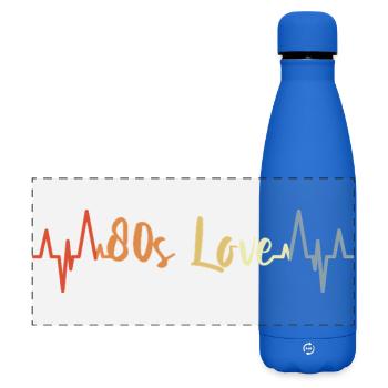 Ligne Heart des années 80 - Gourde isotherme panoramique mate 500 ml - bleu roi - Devant
