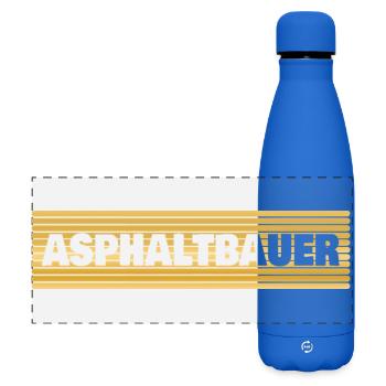 Asphalt Builder - Matte Panoramic Thermal Bottle 500 ml - royal blue - Front