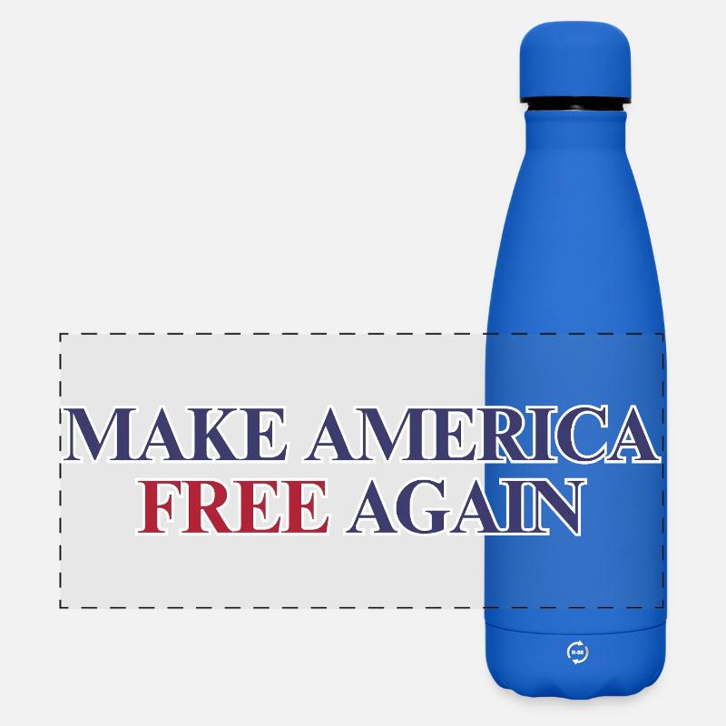 Rendre l’Amérique à nouveau libre - Déclaration de liberté - Gourde isotherme panoramique mate 500 ml - bleu roi