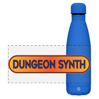 Dungeon-Synth-Emblem - Matte Panorama Isolierflasche 500 ml - Königsblau - Vorne