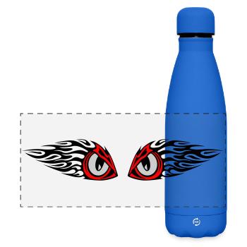 tribal eyes - Matte Panorama Isolierflasche 500 ml - Königsblau - Vorne