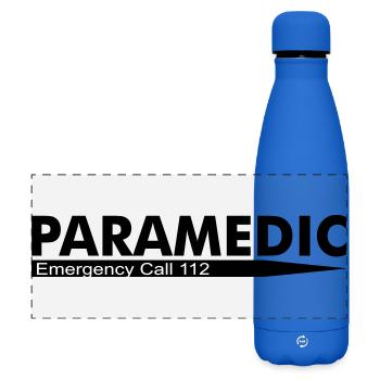 Paramedic Emergency Call 112 - Matte Panoramic Thermal Bottle 500 ml - royal blue - Front