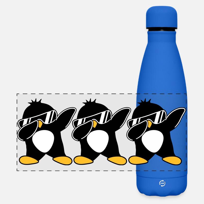 Dab Team Penguin - Matte Panoramic Thermal Bottle 500 ml - royal blue