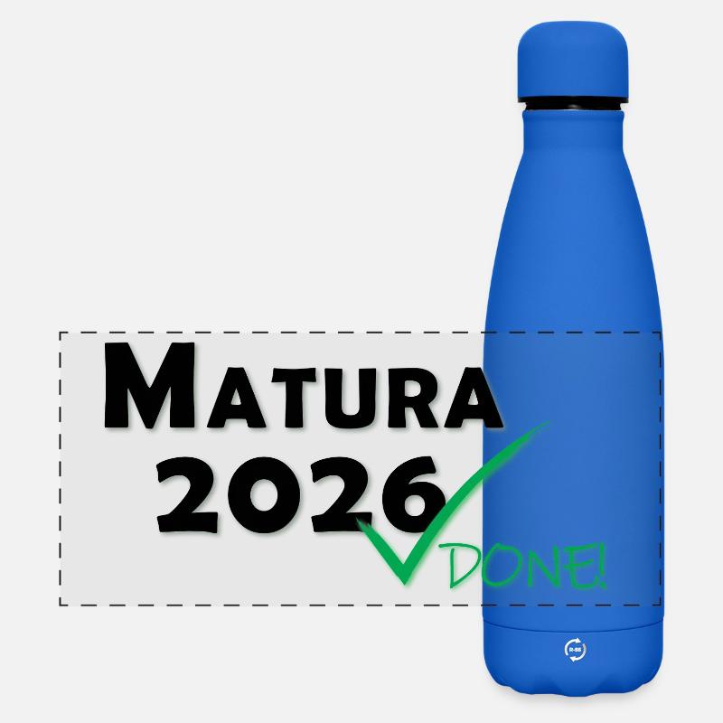 Matura 2026 Done - Matte Panoramic Thermal Bottle 500 ml - royal blue