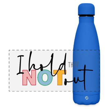 I hold that not out - Matte Panorama Isolierflasche 500 ml - Königsblau - Vorne