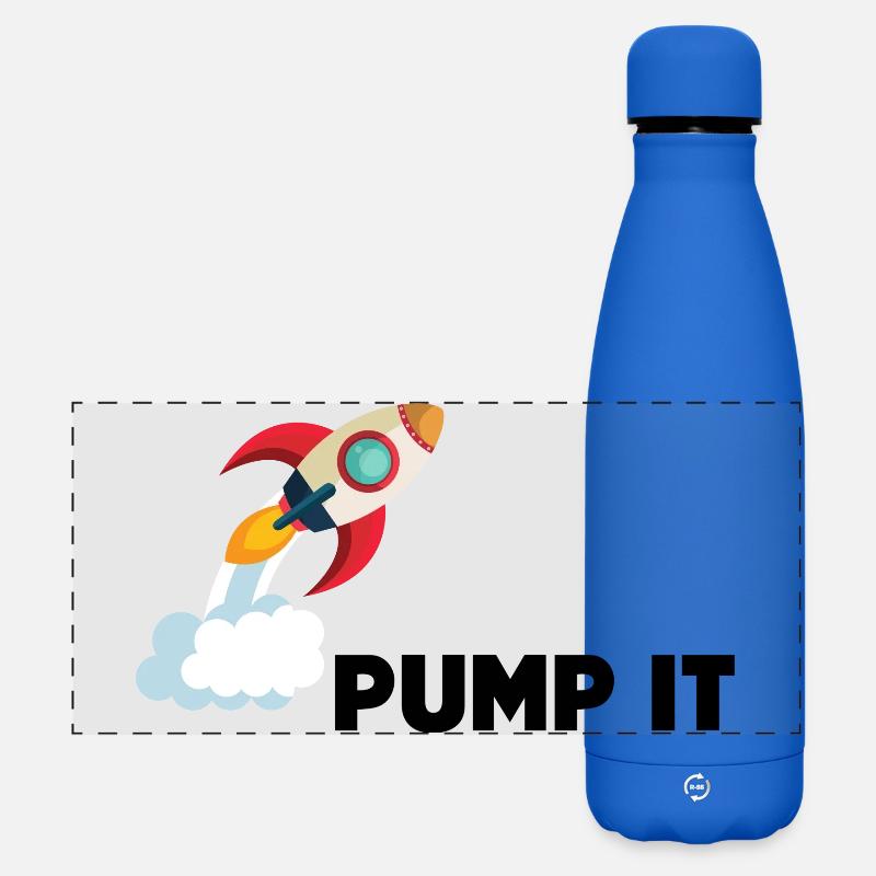 Pump it - Matte Panoramic Thermal Bottle 500 ml - royal blue