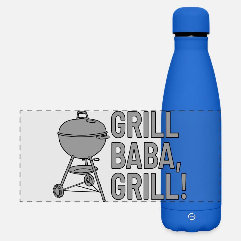 Grill baba, grilll! - Matte Panoramic Thermal Bottle 500 ml - royal blue