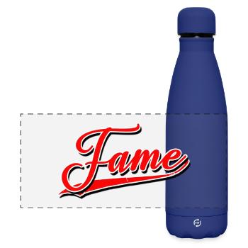 fame fameous berühmt beliebt gewinner bekannt - Matte Panorama Isolierflasche 500 ml - Dunkelblau  - Vorne