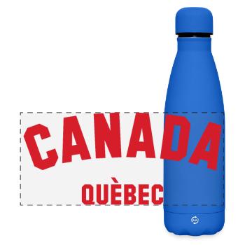 QUEBEC, Canada Kanada - Matte Panorama Isolierflasche 500 ml - Königsblau - Vorne