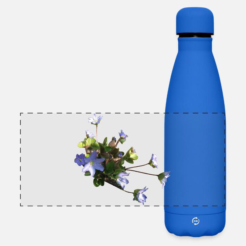 Liverwort - Matte Panoramic Thermal Bottle 500 ml - royal blue