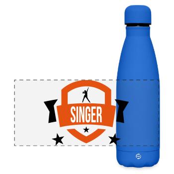 Singer - Sing 🎤 - Matte Panoramic Thermal Bottle 500 ml - royal blue - Front