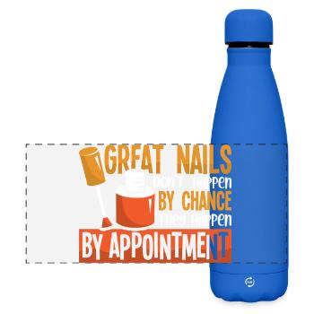 Nageldesigner Nageldesignerin Kosmetik Nagelstudio - Matte Panorama Isolierflasche 500 ml - Königsblau - Vorne