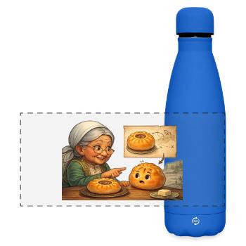 Tatarische Babuschka erklärt dem russischen Beljas - Matte Panorama Isolierflasche 500 ml - Königsblau - Vorne