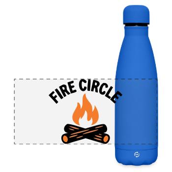 Scout Boy Scout Camping au Feu de Camp - Gourde isotherme panoramique mate 500 ml - bleu roi - Devant