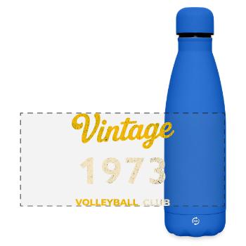 Millésime 1973 – Volleyball Club Rétro Année de naissance - Gourde isotherme panoramique mate 500 ml - bleu roi - Devant