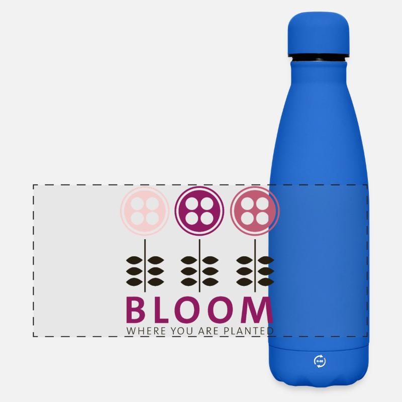 Bloom - Matte Panoramic Thermal Bottle 500 ml - royal blue