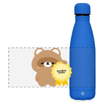 Certified Softie Beaver - Matte Panoramic Thermal Bottle 500 ml - royal blue - Front