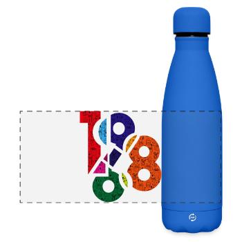 1968 - Gourde isotherme panoramique mate 500 ml - bleu roi - Devant