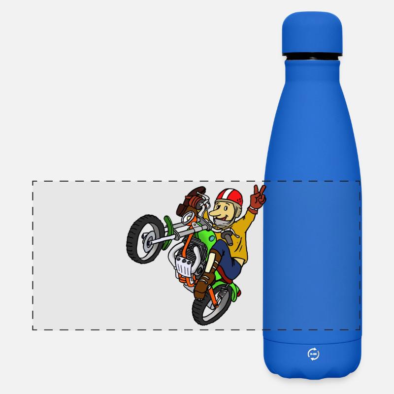 trialmoto_austria - Matte Panoramic Thermal Bottle 500 ml - royal blue