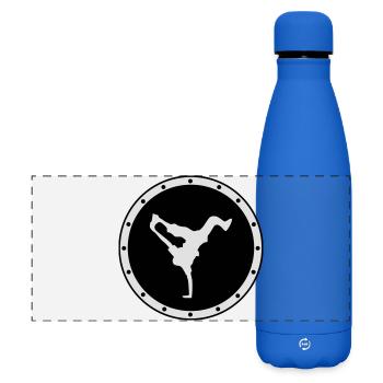 Hip Hop - Gourde isotherme panoramique mate 500 ml - bleu roi - Devant