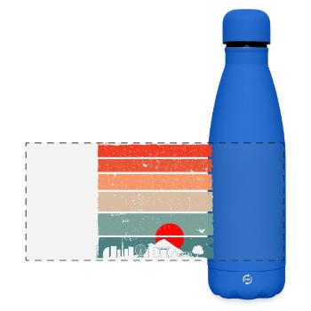 Sonnenuntergang Torii Skyline - Matte Panorama Isolierflasche 500 ml - Königsblau - Vorne