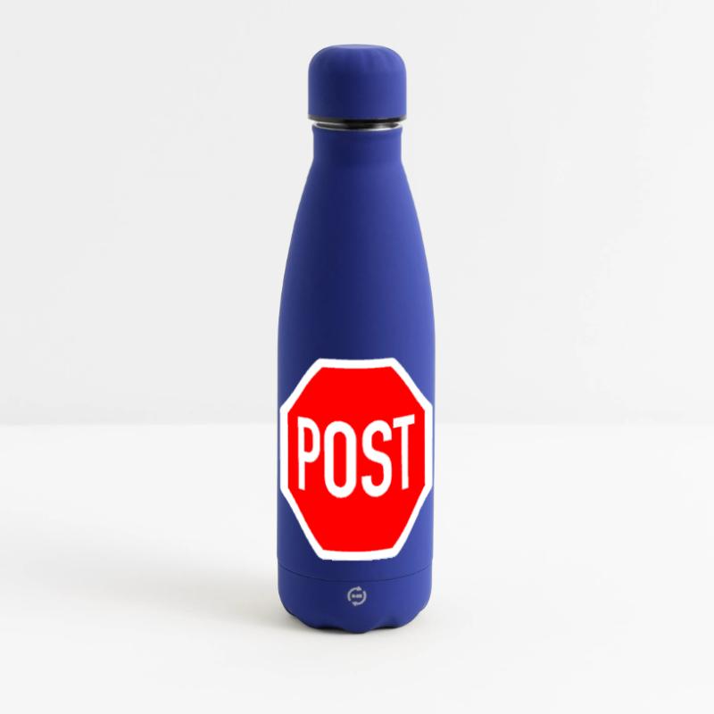 post oder stop? Matte Panorama Isolierflasche 500 ml