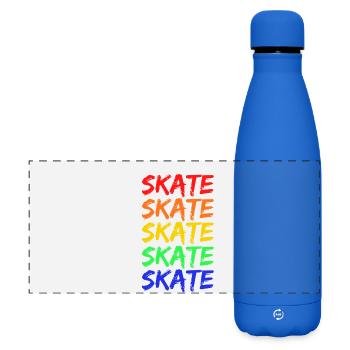 Lettrage Rainbow Skate - Gourde isotherme panoramique mate 500 ml - bleu roi - Devant