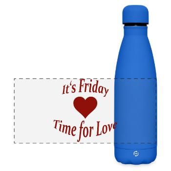 FRIDAY - Matte Panorama Isolierflasche 500 ml - Königsblau - Vorne