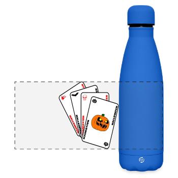 Halloween-Karten - Matte Panorama Isolierflasche 500 ml - Königsblau - Vorne