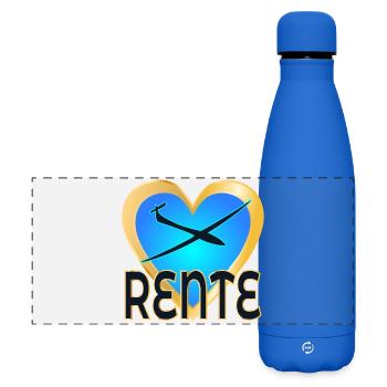 ABSCHIED KOLLEGEN RENTE Abflug - Matte Panorama Isolierflasche 500 ml - Königsblau - Vorne
