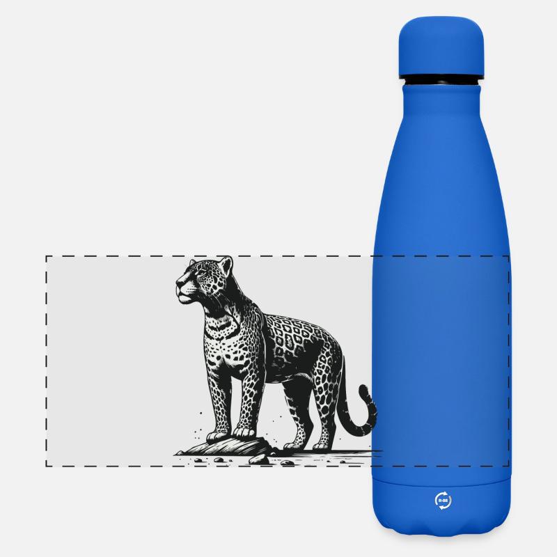 Jaguar - Gourde isotherme panoramique mate 500 ml - bleu roi
