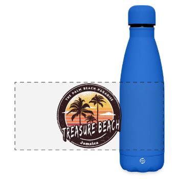 Treasure Beach Jamaica Caribbean - Matte Panoramic Thermal Bottle 500 ml - royal blue - Front
