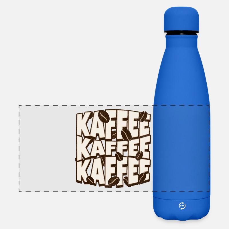 Coffee Coffee Coffee - Matte Panoramic Thermal Bottle 500 ml - royal blue