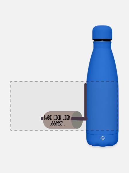 BEZIEHUNG PAPIER - Matte Panorama Isolierflasche 500 ml - Königsblau
