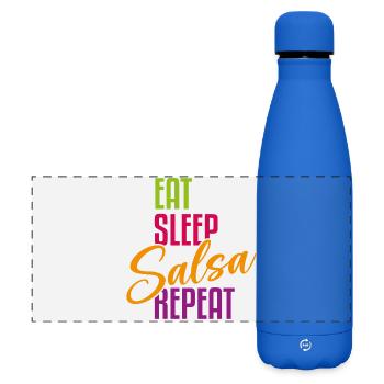 Eat Sleep Salsa Repeat – Salsa Outfit  - Matte Panorama Isolierflasche 500 ml - Königsblau - Vorne