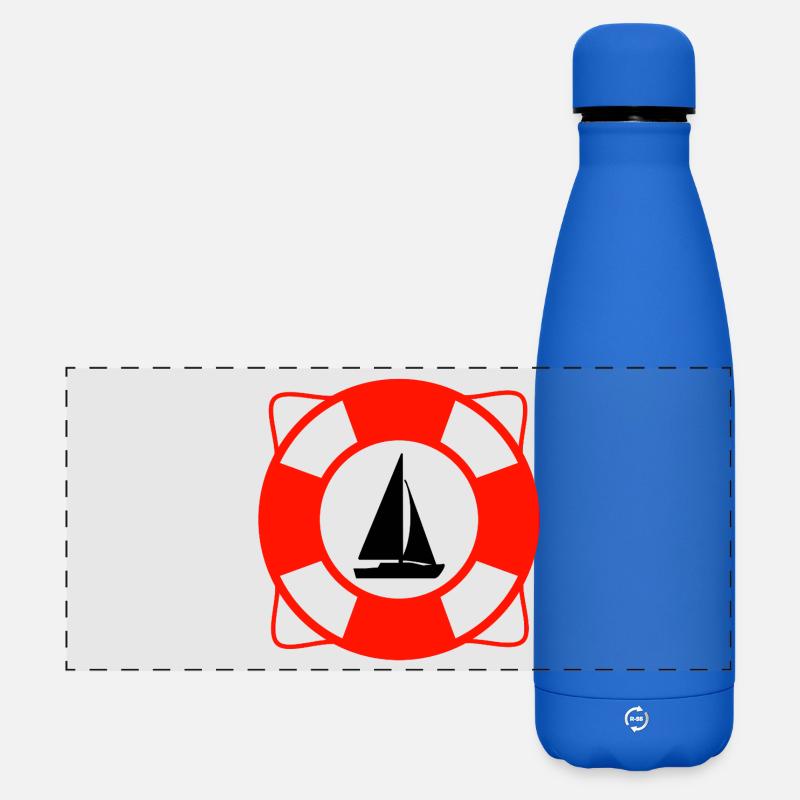Voile - Gourde isotherme panoramique mate 500 ml - bleu roi