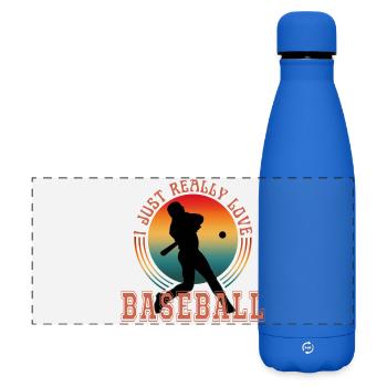 I JUST REALLY LOVE BASEBALL - Matte Panoramic Thermal Bottle 500 ml - royal blue - Front