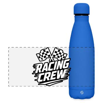 Racing Crew Rennsport - Matte Panorama Isolierflasche 500 ml - Königsblau - Vorne