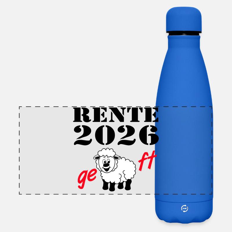 Pension 2026 , done - Matte Panoramic Thermal Bottle 500 ml - royal blue