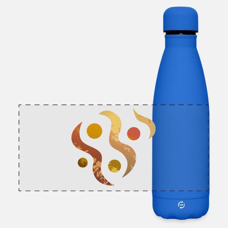 yoga-design_29 - Matte Panorama Isolierflasche 500 ml - Königsblau