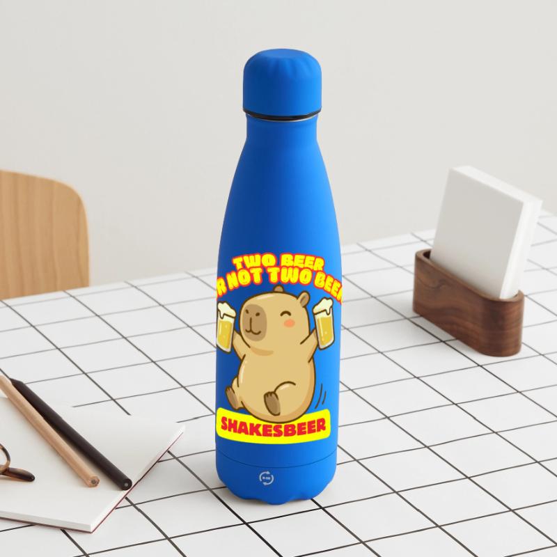Zwei Bier oder nicht zwei Bier – Shakesbeer – Capybara Matte Panorama Isolierflasche 500 ml
