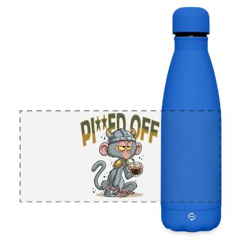 Monkey_1 - Matte Panorama Isolierflasche 500 ml - Königsblau - Vorne