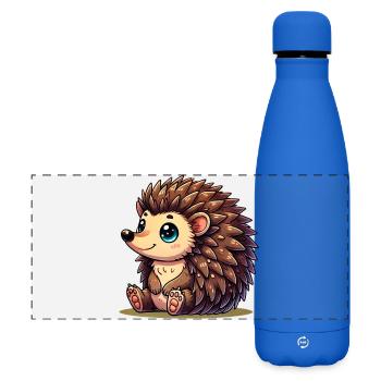 Igel - Matte Panorama Isolierflasche 500 ml - Königsblau - Vorne