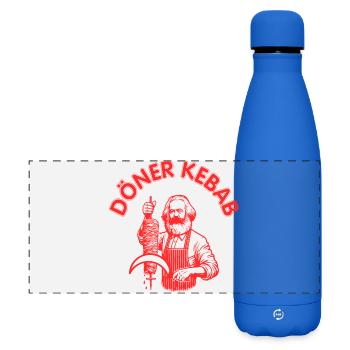 Doner kebab - Matte Panoramic Thermal Bottle 500 ml - royal blue - Front