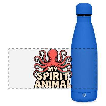Octopus my spirit - Matte Panoramic Thermal Bottle 500 ml - royal blue - Front