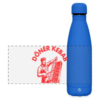 Doner kebab - Matte Panoramic Thermal Bottle 500 ml - royal blue - Front