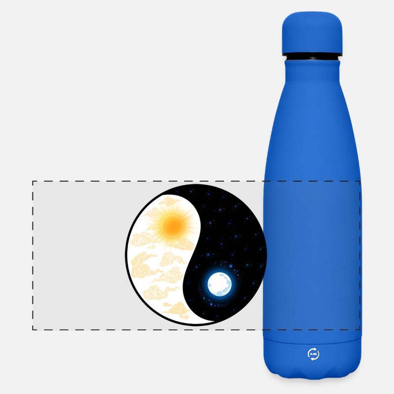 Yin Yang - Matte Panoramic Thermal Bottle 500 ml - royal blue