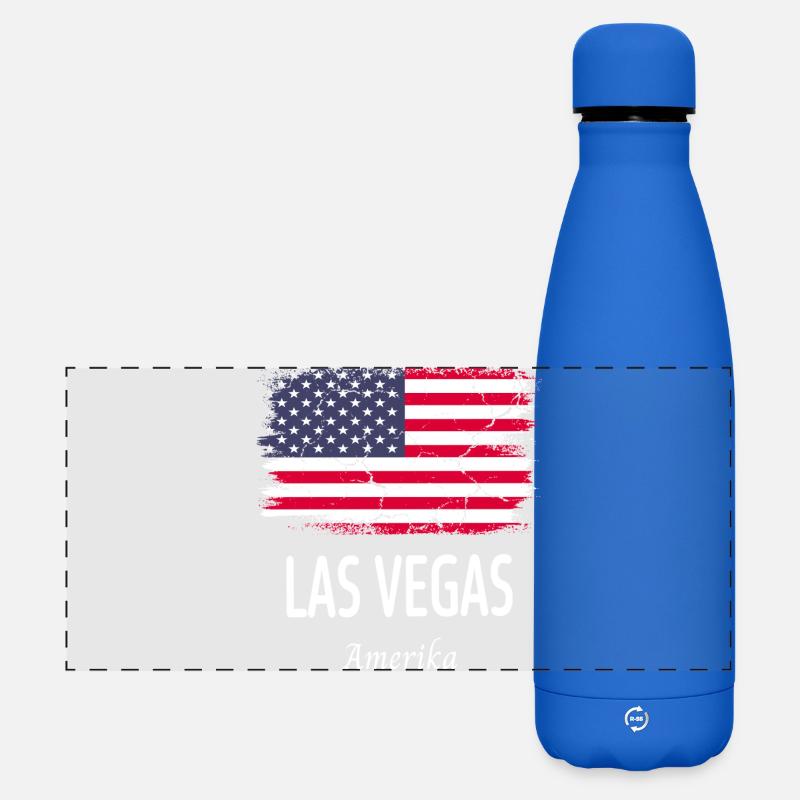 Las Vegas - Matte Panoramic Thermal Bottle 500 ml - royal blue
