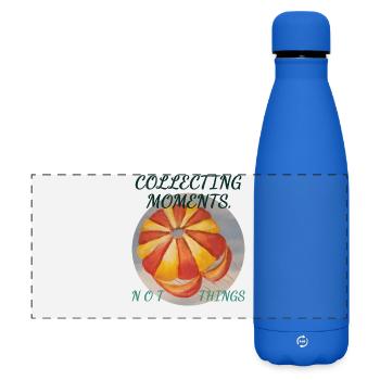 Collectionner des moments, pas des choses - Parasaili coloré - Gourde isotherme panoramique mate 500 ml - bleu roi - Devant