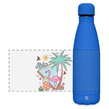 Aloha Summer - Matte Panoramic Thermal Bottle 500 ml - royal blue - Front